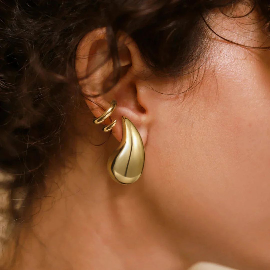 Giorgia Teardrop Gold Earrings