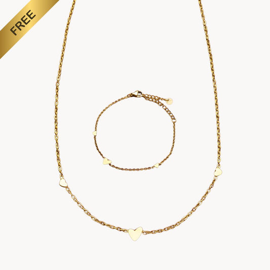 🎁 Free Heart Set (Necklace + Bracelet)